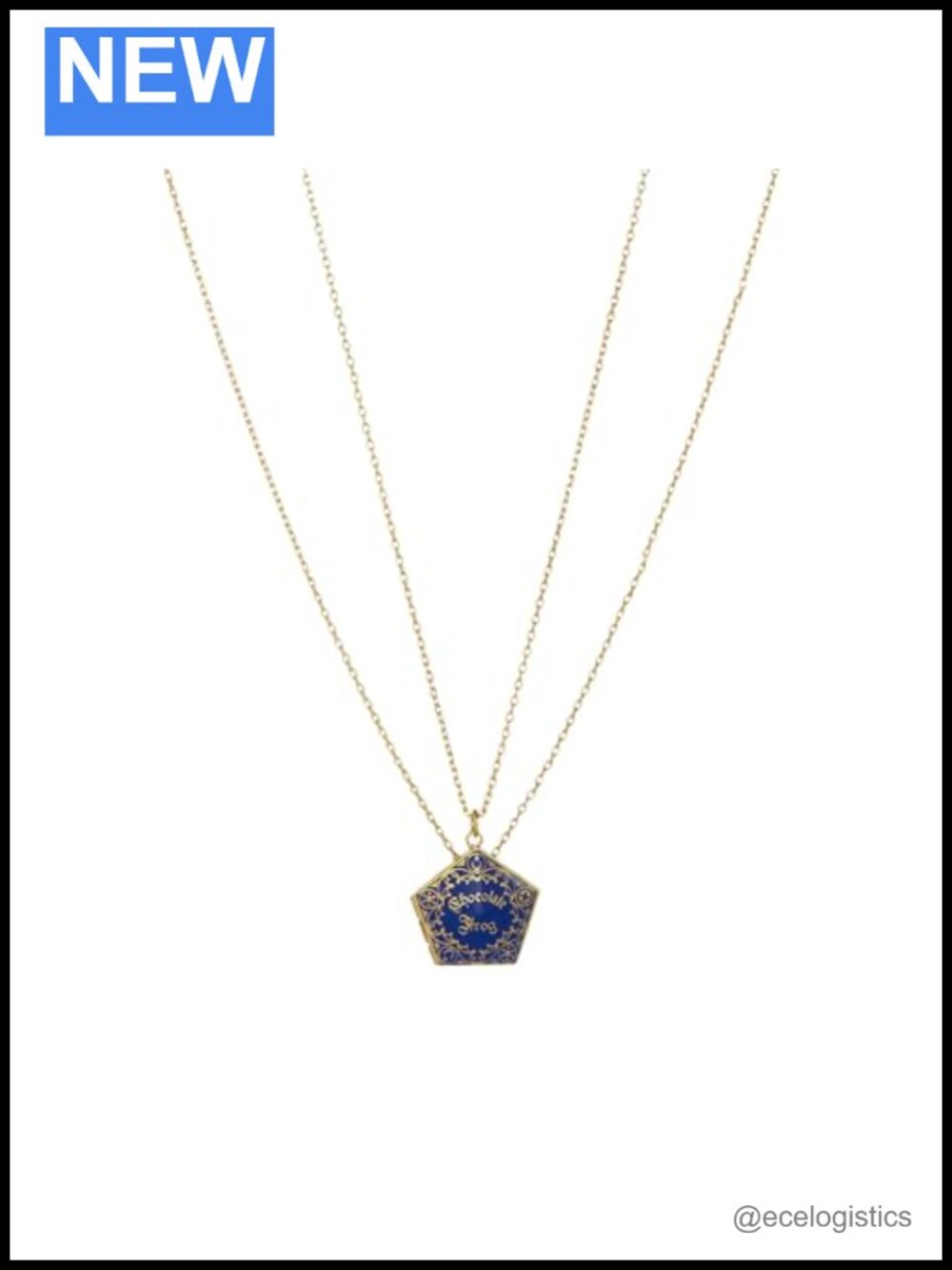 Harry Potter Chocolate Frog Necklace Set Nickel-Free Eco Friendly Cable Chain